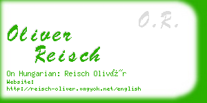 oliver reisch business card